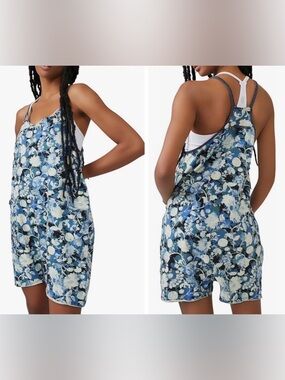 Free People Movement Hot Shot Romper Printed.